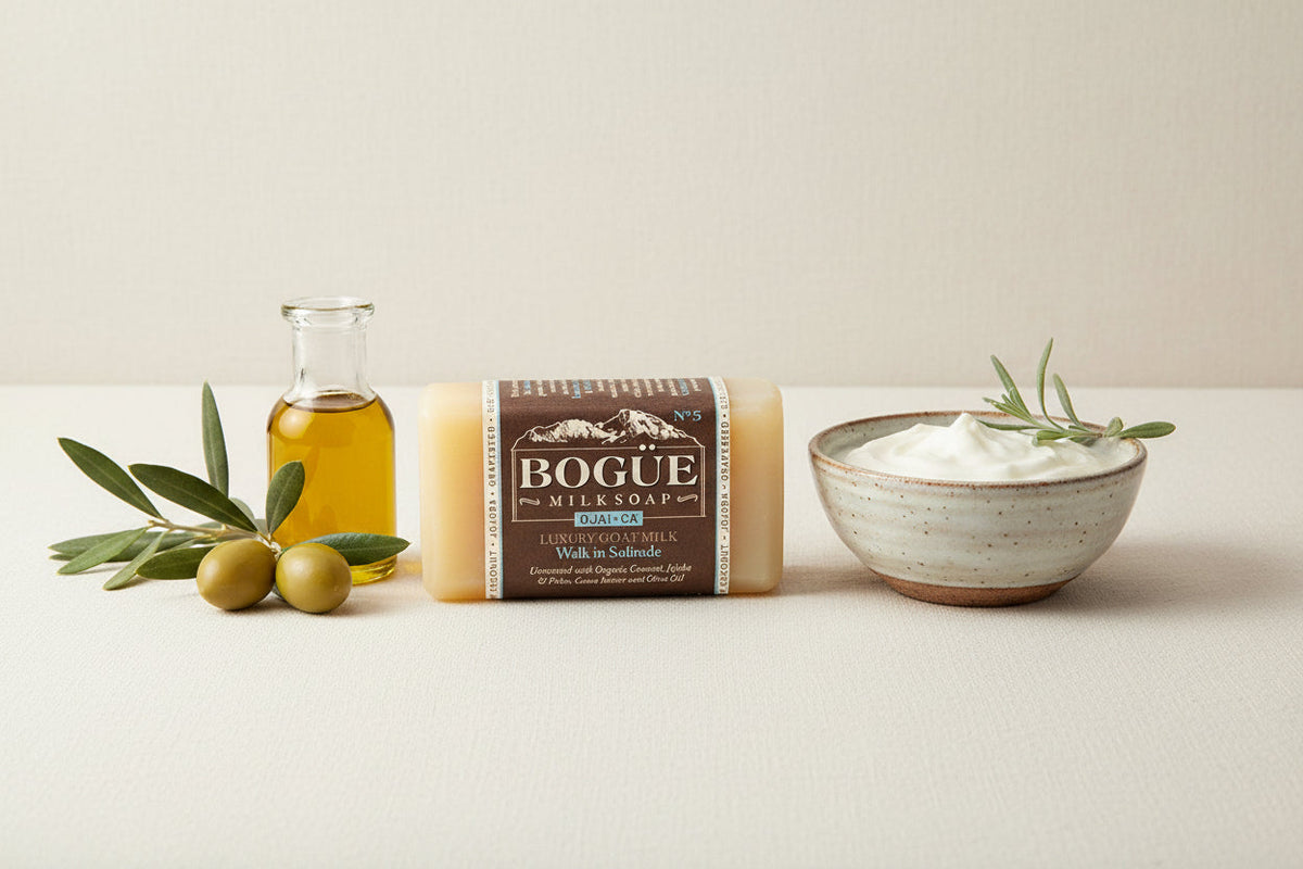 Organic Unscented Goat Milk Soap Walk in Solitude with goat milk
