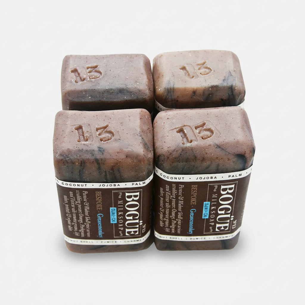 four bars Exfoliating Goat Milk Soap B