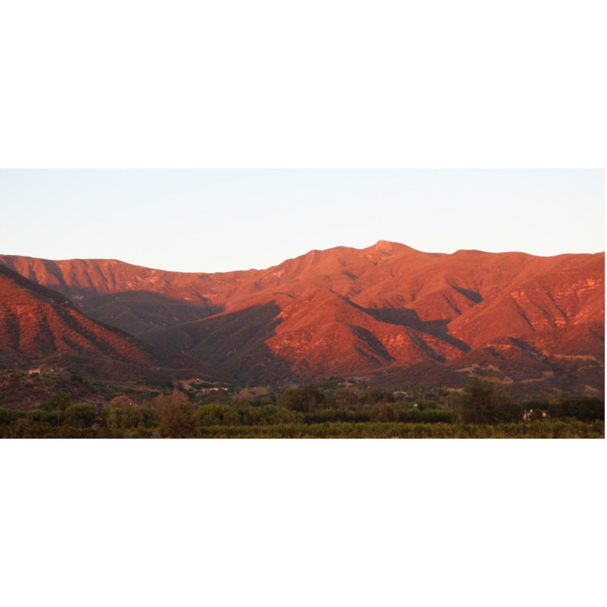 chiefs peak mountain Ojai at sunset