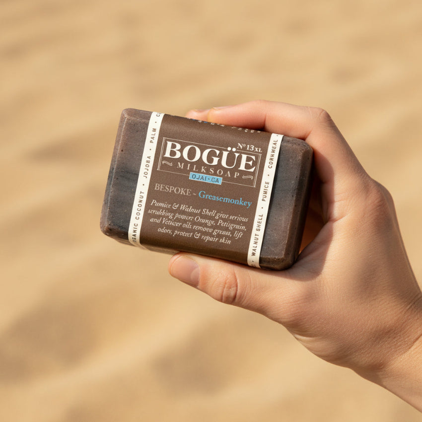 exfoliating extra large charcoal goat milk soap
