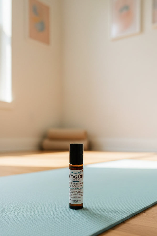yoga aromatherapy roll-on in studio