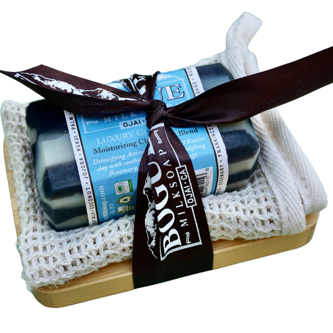 Detoxifying Goat Milk Soap Giftset–Charcoal Moisturizing Chiefs Peak No.21 Blend
