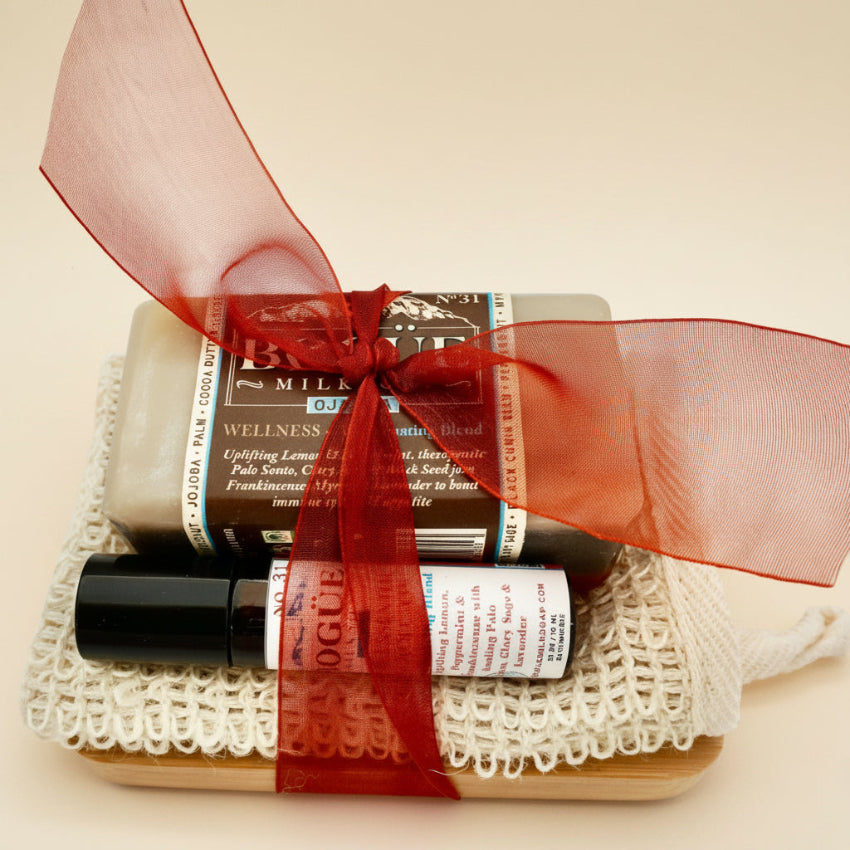 rejuventating essential oil and soap giftset