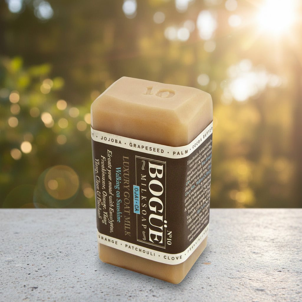 Walk on Sunshine goat milk soap in nature 