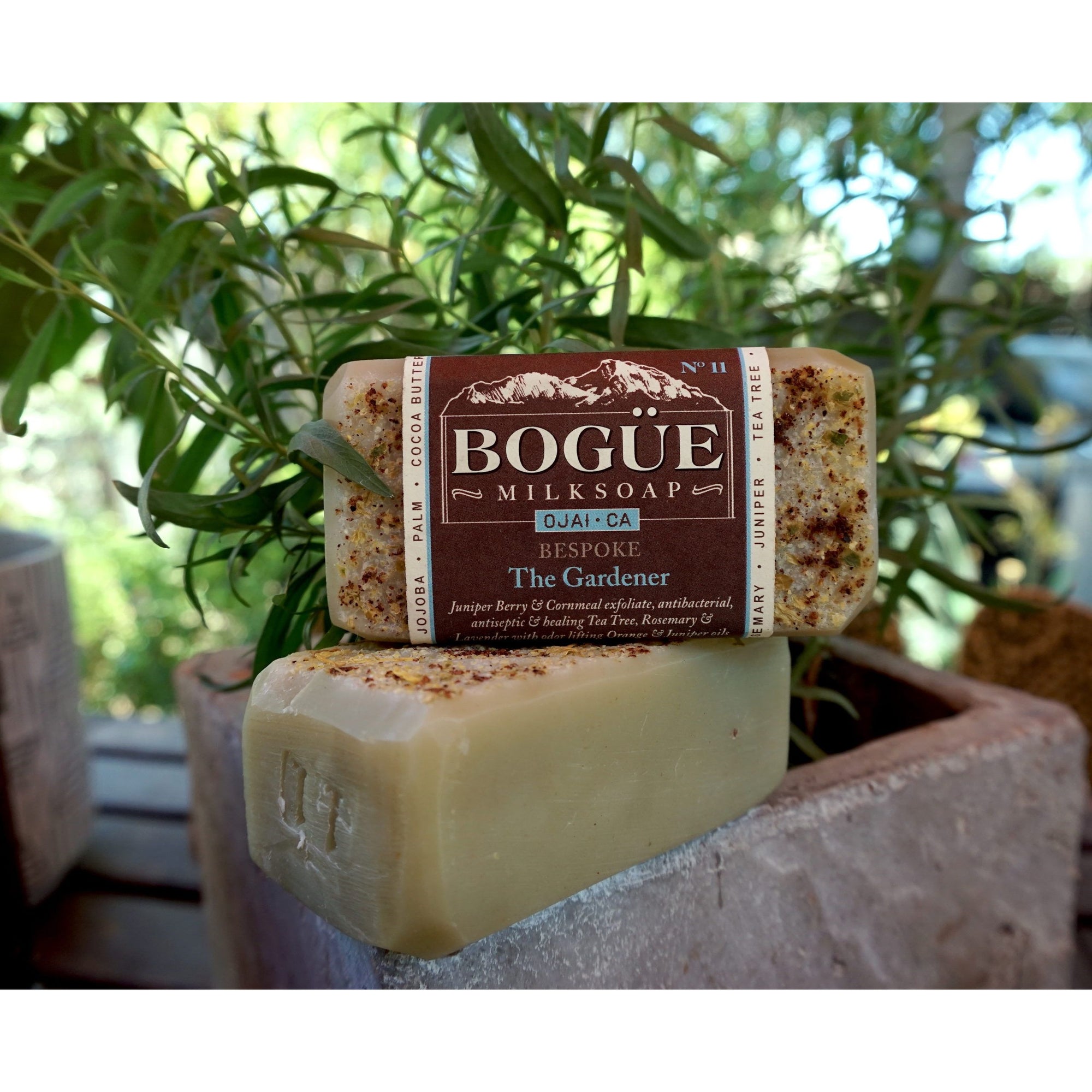 gardener soap in the garden