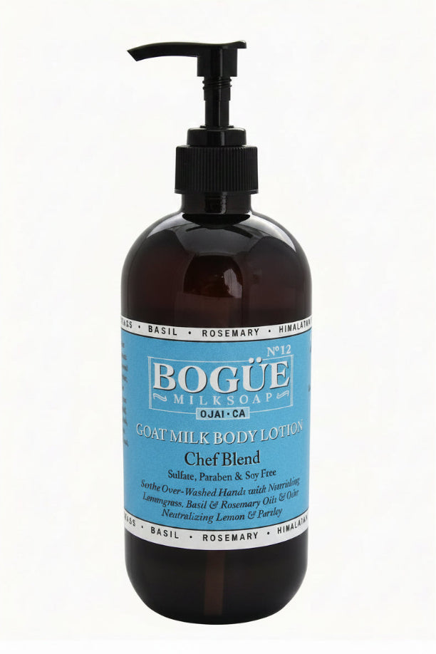 lemongrass and rosemary goat milk body lotion
