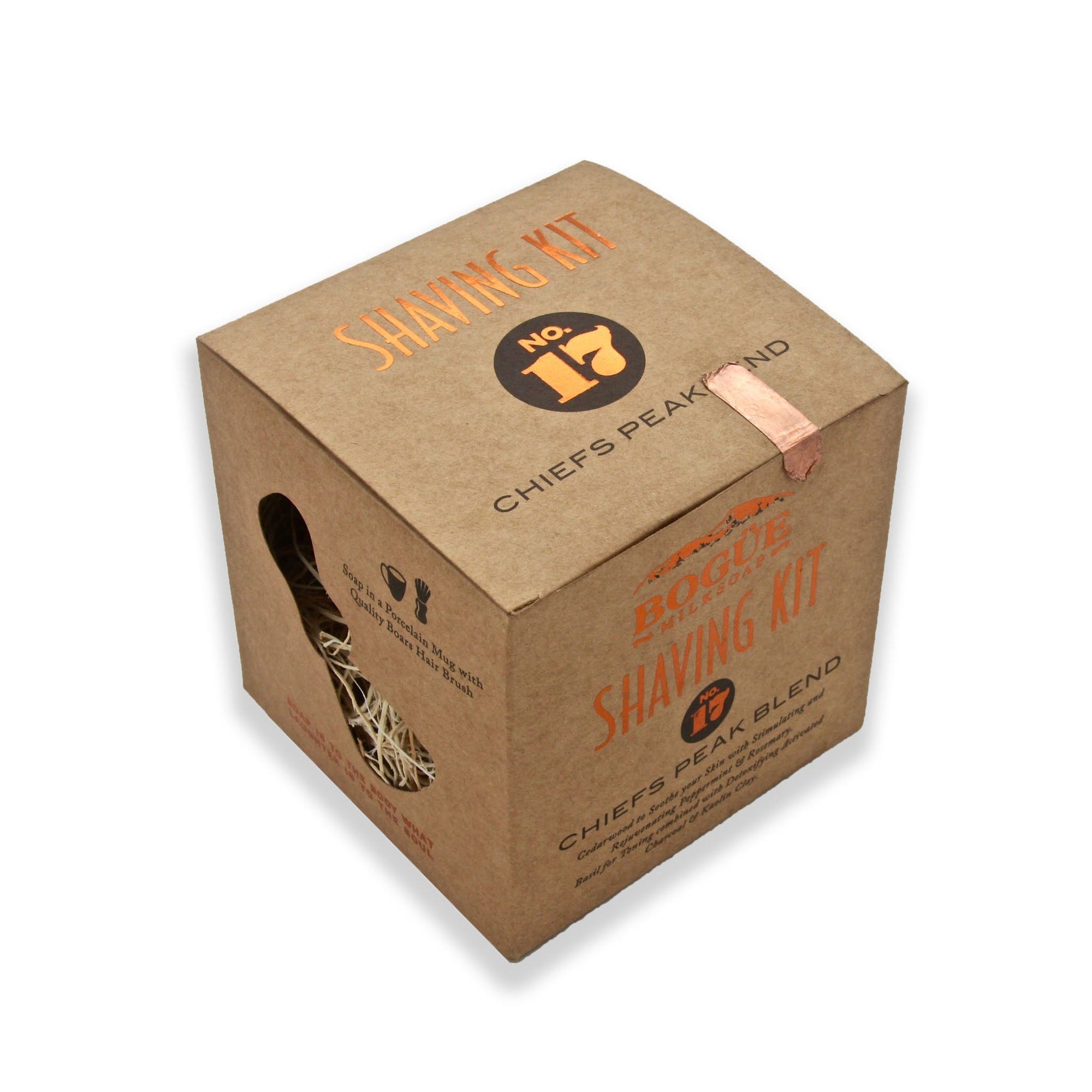 Goat Milk Shaving Soap Kit No.17 Chiefs Peak Blend with Essential oils & Activated Charcoal