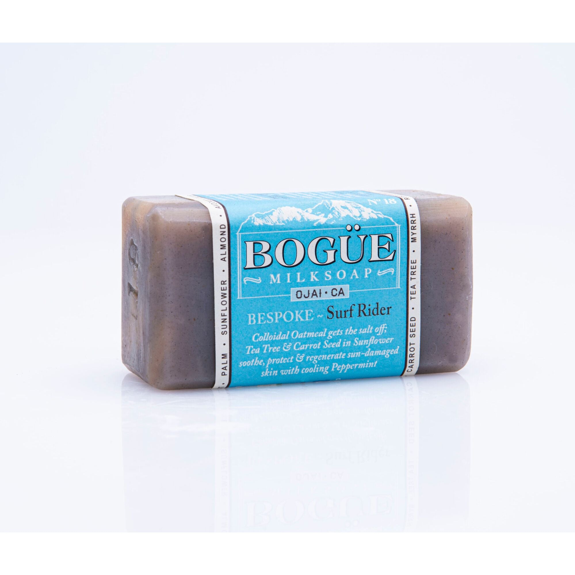 peppermint oatmeal surf goat milk soap