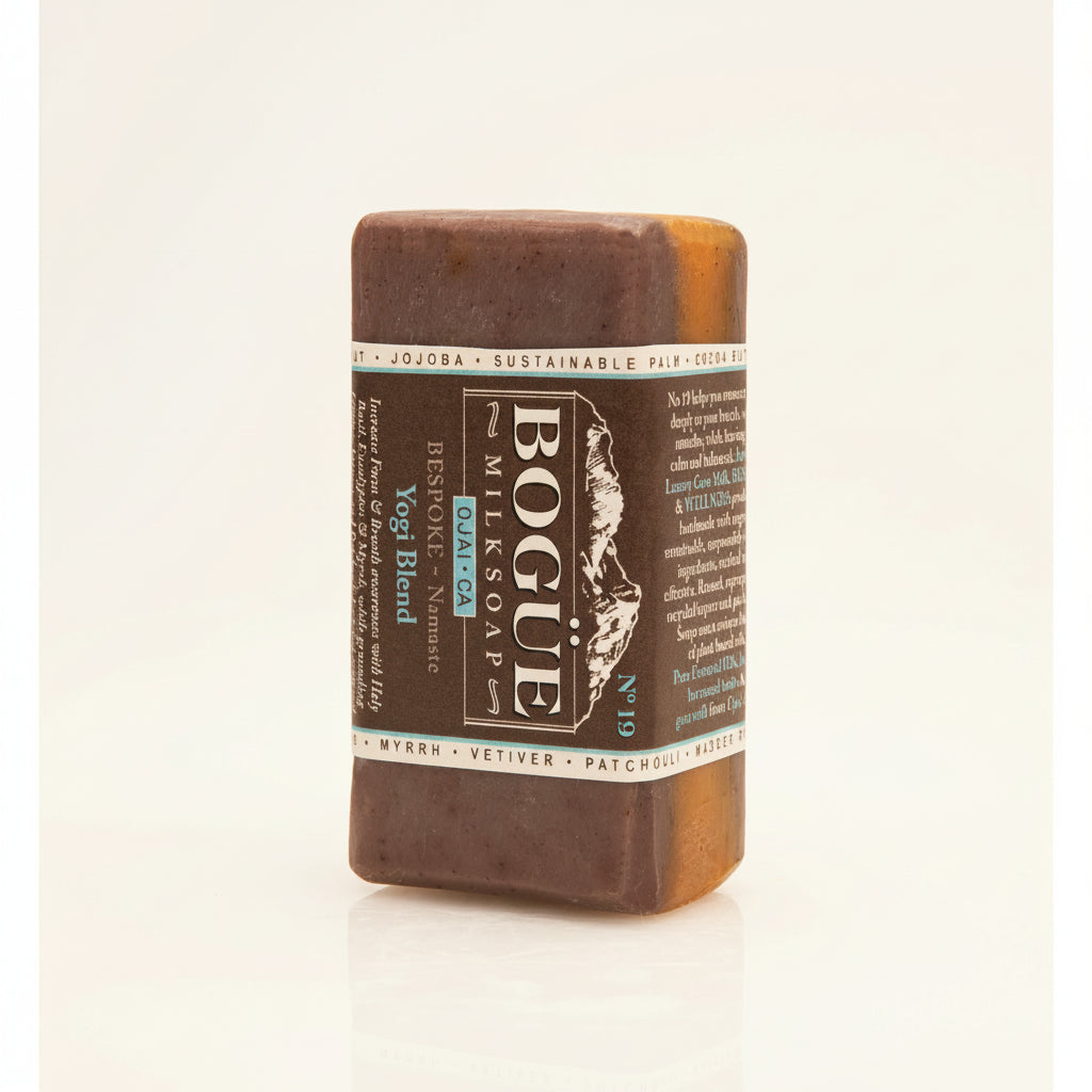 lavender goat milk soap Bgue yoga blend large bar