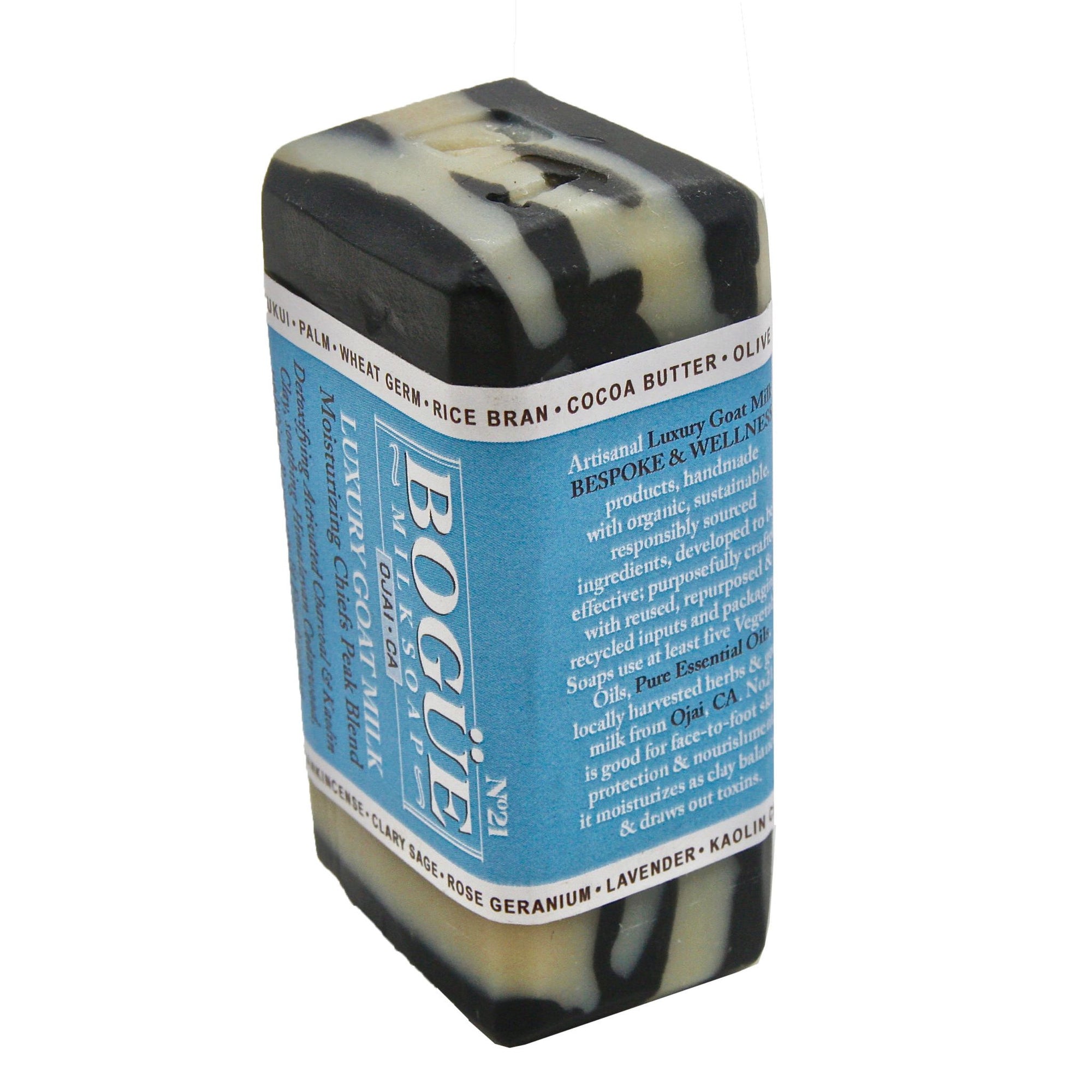 Cedarwood Goat milk soap No.21 Moisturizing Chiefs Peak Blend with activated charcoal