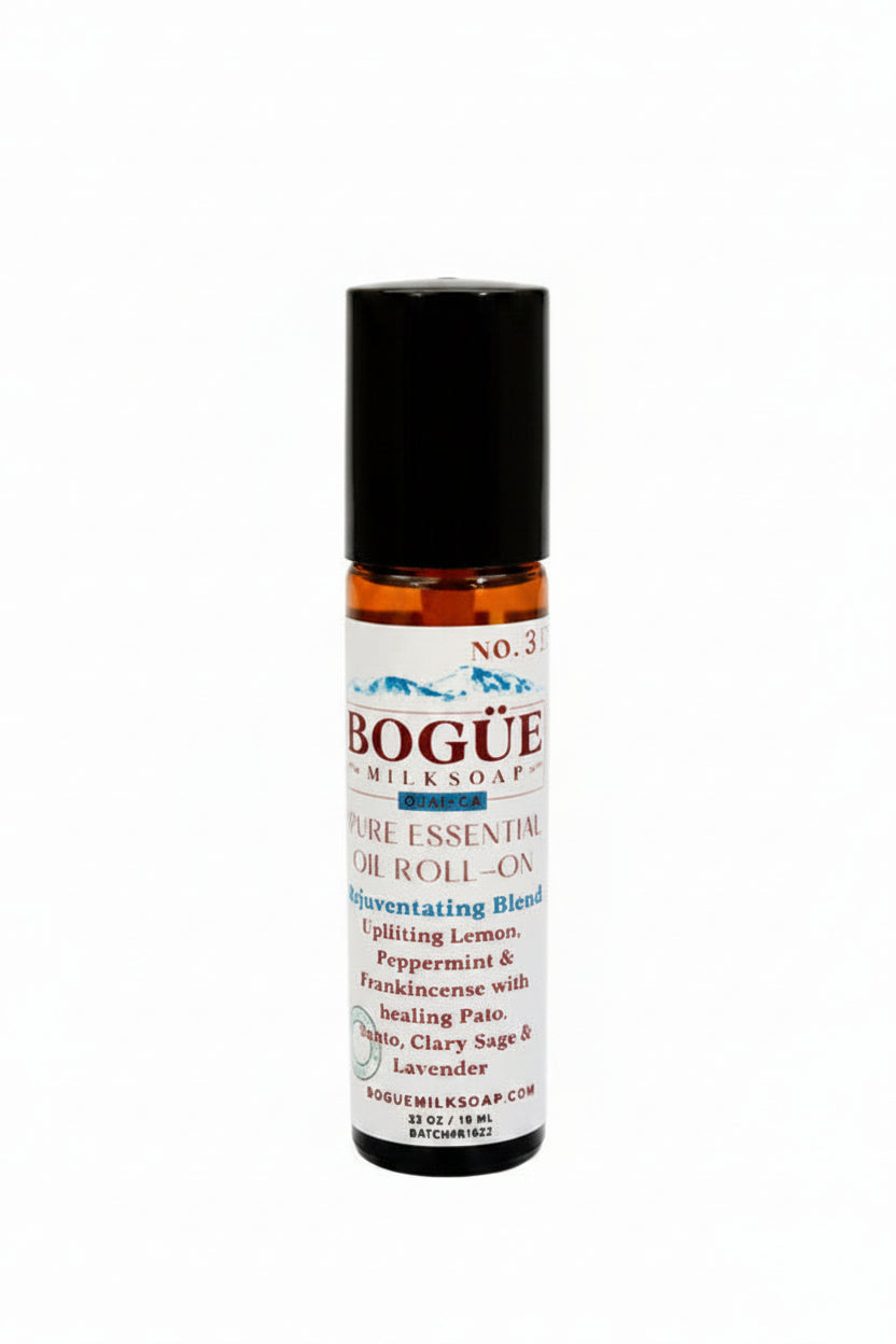 rejuvenating palo santo and peppermint essential oil roll-on by Bogue