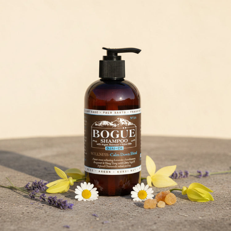 chamomile lavender frankincense organic shampoo with argan