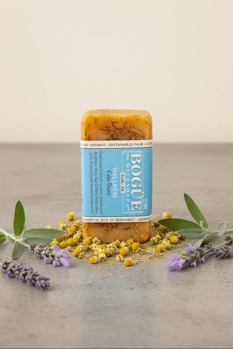 natural chamomile soap calming blend