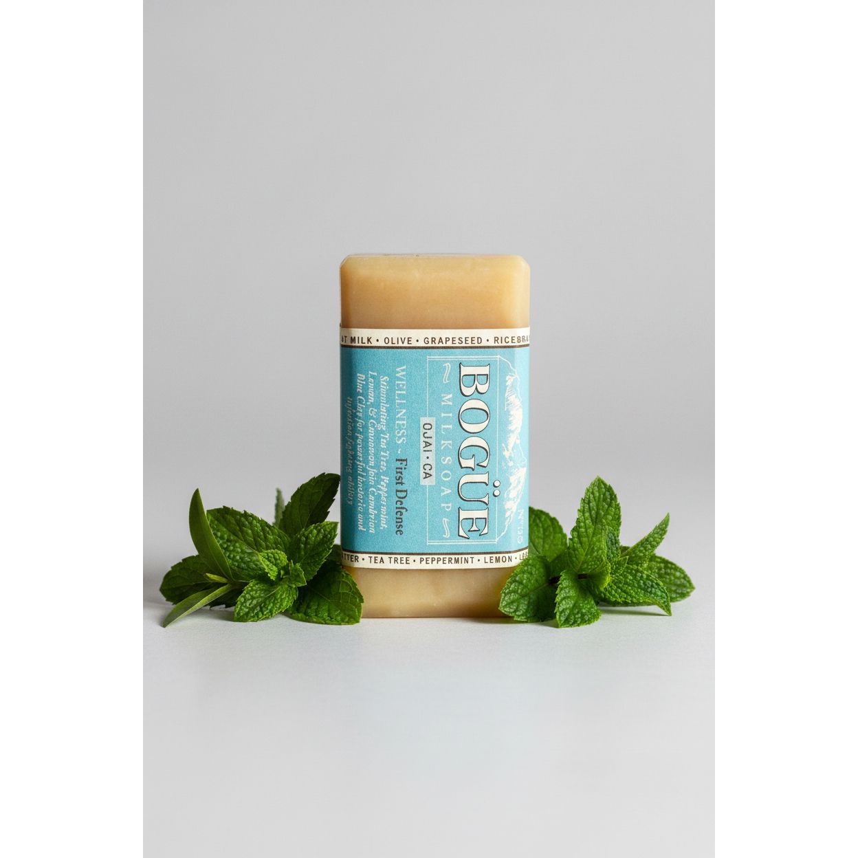 natural soap with dead sea clay and anti-bacterial essential oils