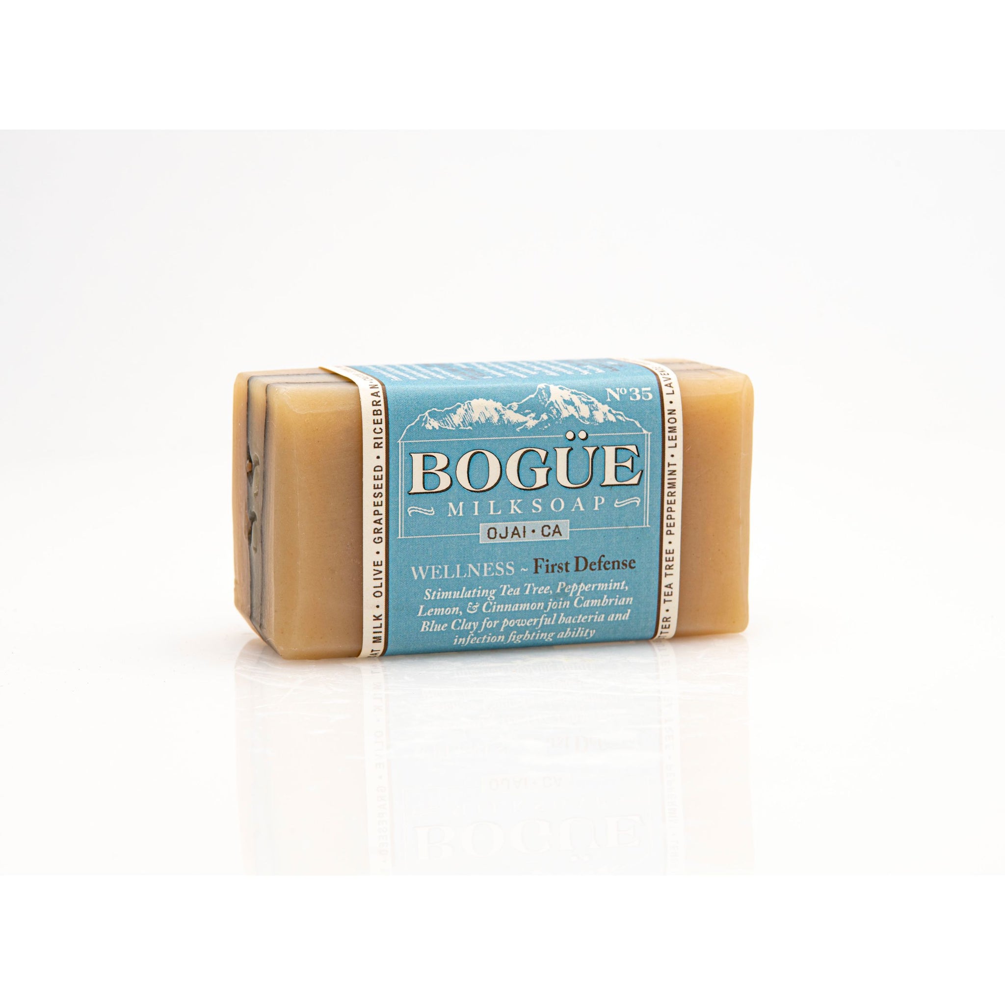 Dead sea clay organic soap with peppermint essential oil