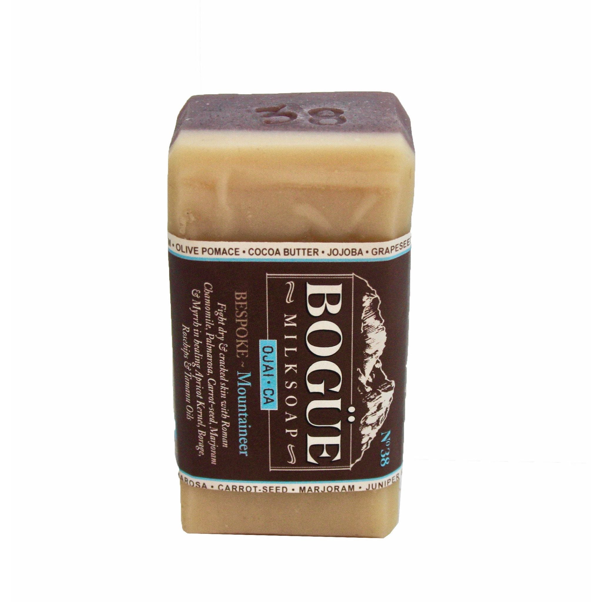 Chamomile Goat Milk Soap BESPOKE Mountaineer blend with essential oils for dry & cracked skin