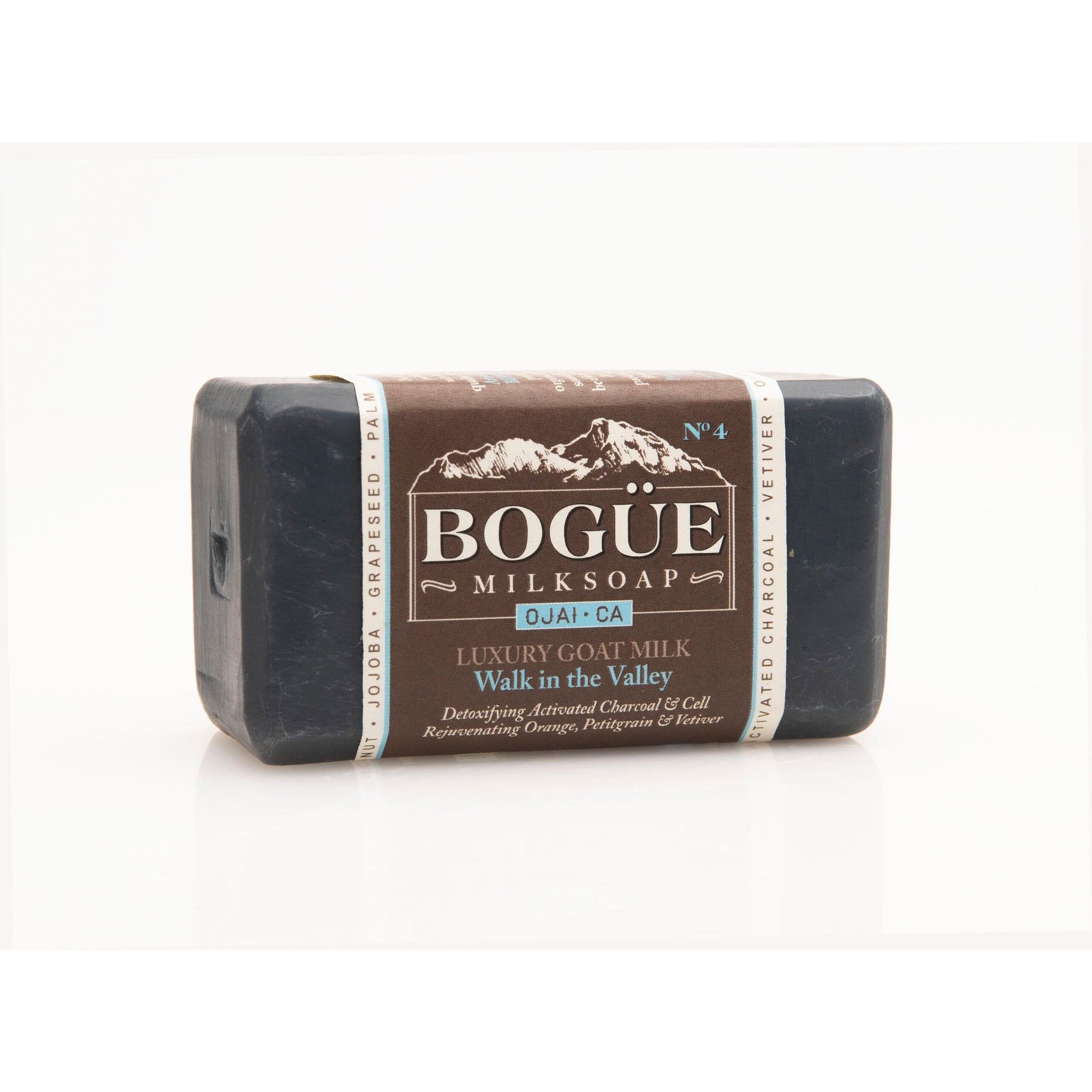Vetiver Aromatherapy Goat Milk Soap with activated charcoal Walk in the Valley Blend