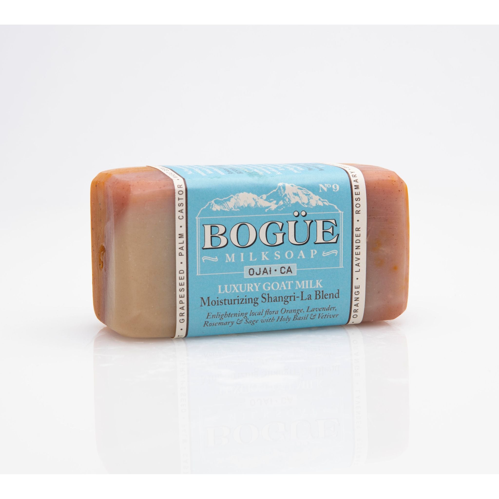 Lavender & Rosemary Goat Milk Soap Moisturizing No.9 Shangri-La Blend with Kaolin Clay