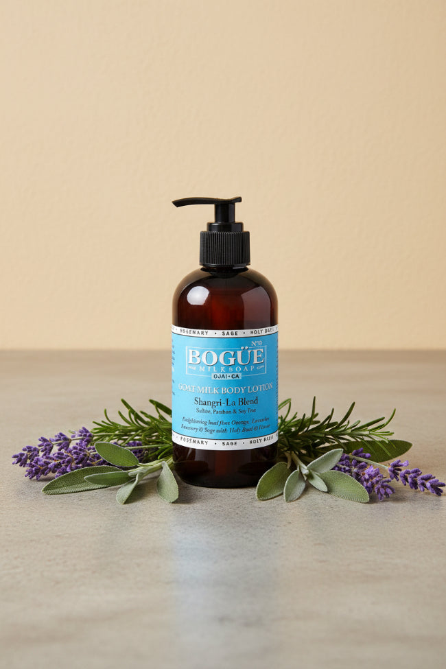 Lavender lotion with rosemary and sage