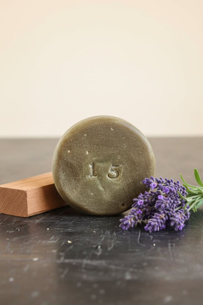 Sandalwood shaving soap refill with betonite clay
