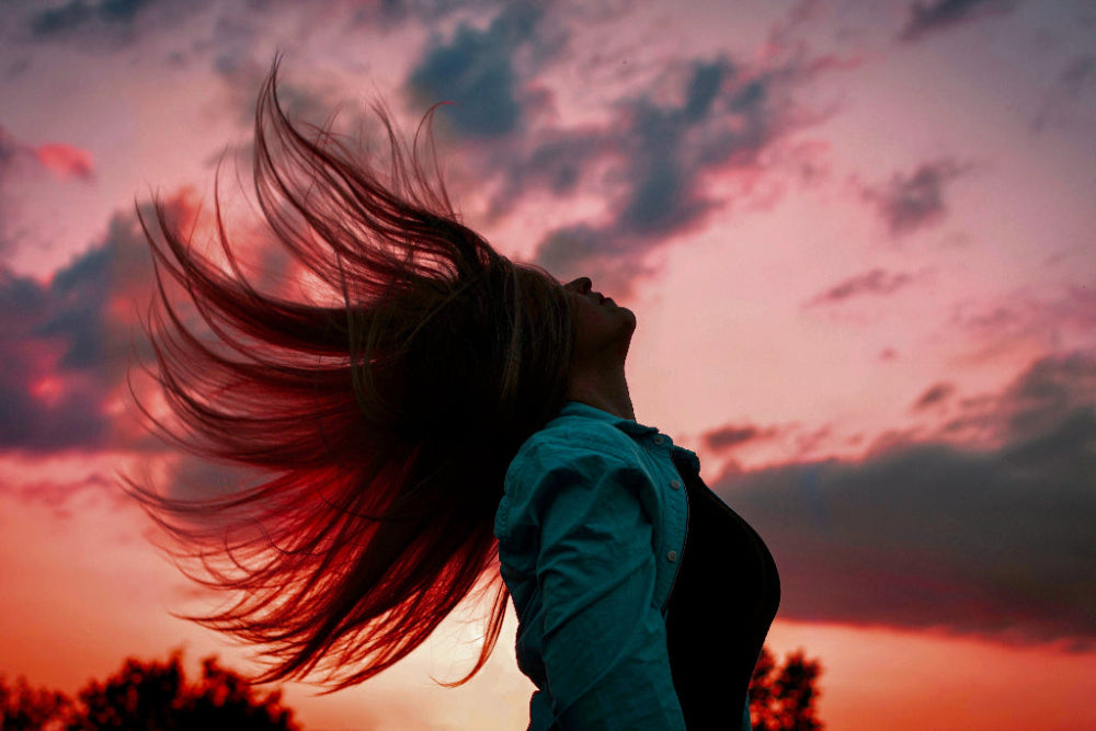 Hair in the Ojai pink moment