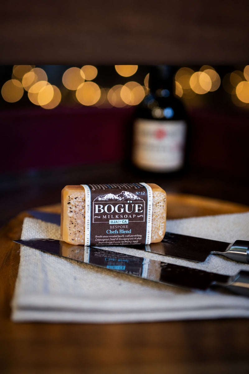 Soap and knives in kitchen the chef bespoke blend