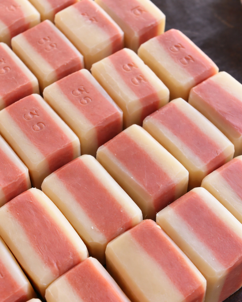 Handmade goat milk soap bars in small batches with natural ingredients