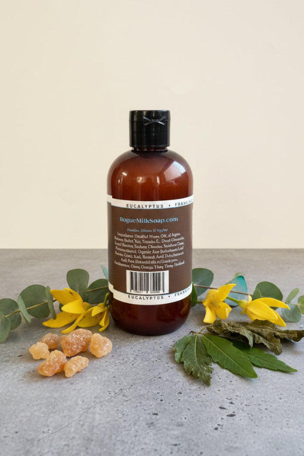 argan added botanical shampoo with essential oils