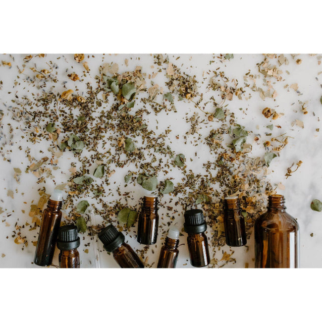 only pure steam distilled essential oils and organic botanical infusions