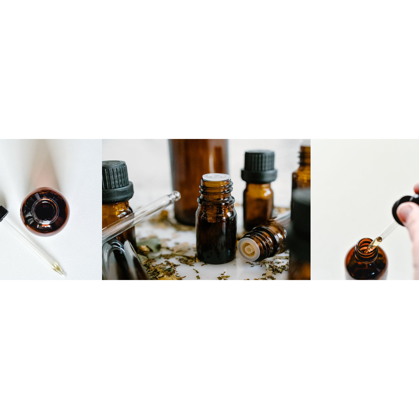 essential oil bottles