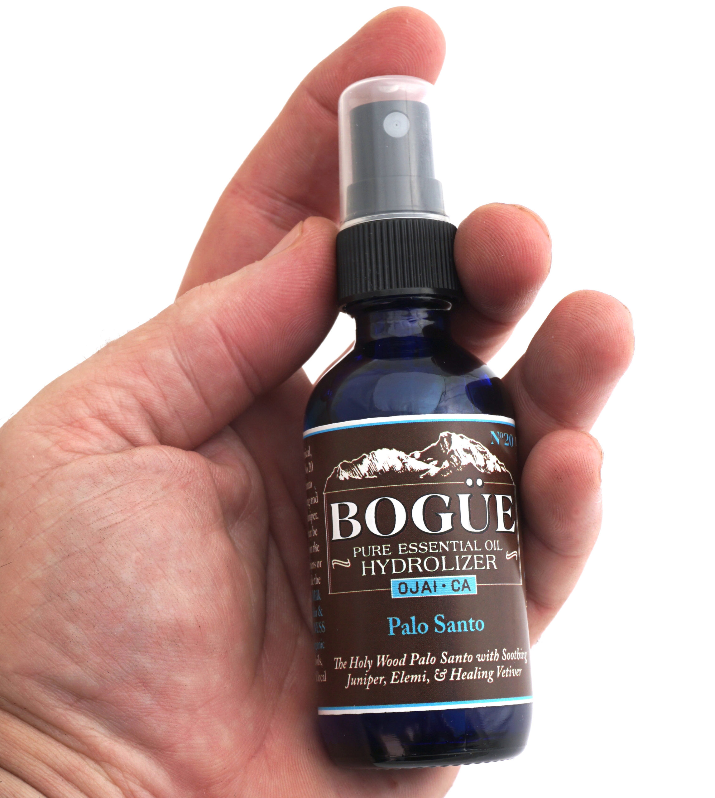 Pure Essential Oil Hydrolizer Spray BOGUE No.20 Palo Santo Blend- Holy  Wood Palo Santo with Soothing Juniper, Elemi, & Healing Vetiver