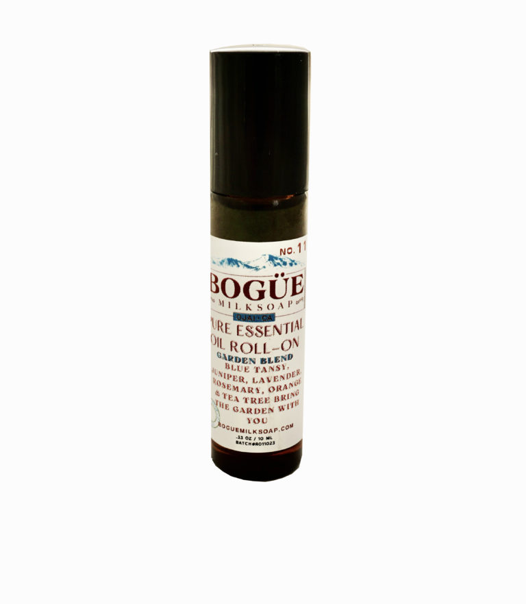 Pure Essential Oil Roll-On Bogue BESPOKE No.11 GARDEN Blend- Bring the garden with you Blue Tansy, Rosemary, Lavender, Orange, Juniper & Tea Tree